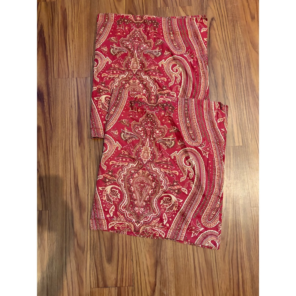 Lauren Ralph Lauren set of 2 king cotton pillow sham, Remington Paisley retired